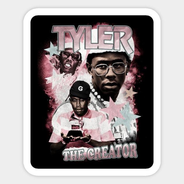 Tyler the creator retro bootleg Sticker by The40z